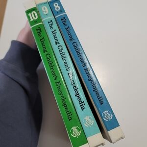 Lot 3 The Young Childrens Encyclopedia Books Vtg 1970 Volumes 8-10 by Britannica